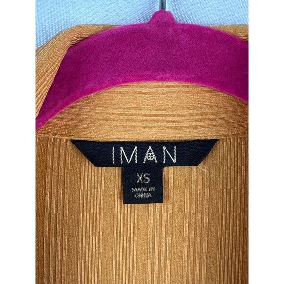 Iman XS Long Sleeve Button-Up Shirt - Mustard Yellow - Picture 4 of 6